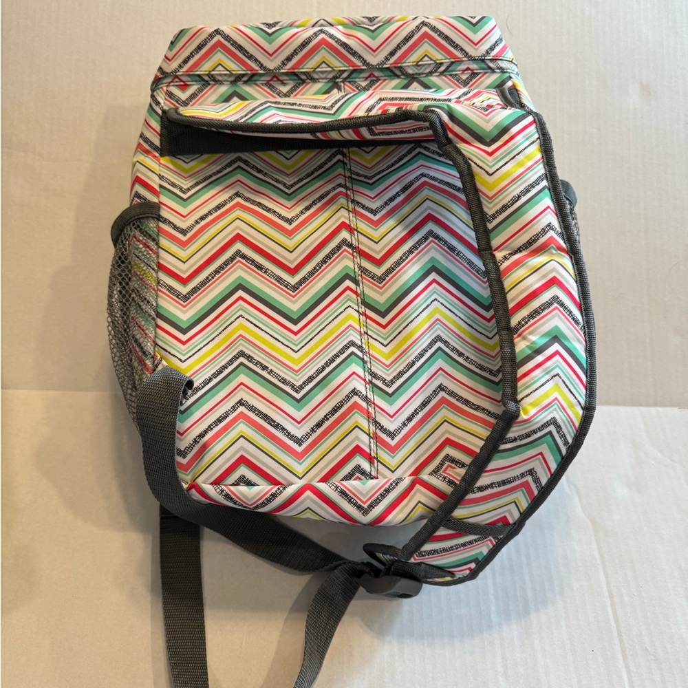 Thirty-One Multicolor Chevron Sling Backpack - Picture 3 of 8
